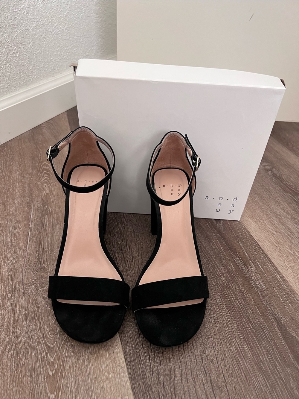 A New Day Black Block Heels